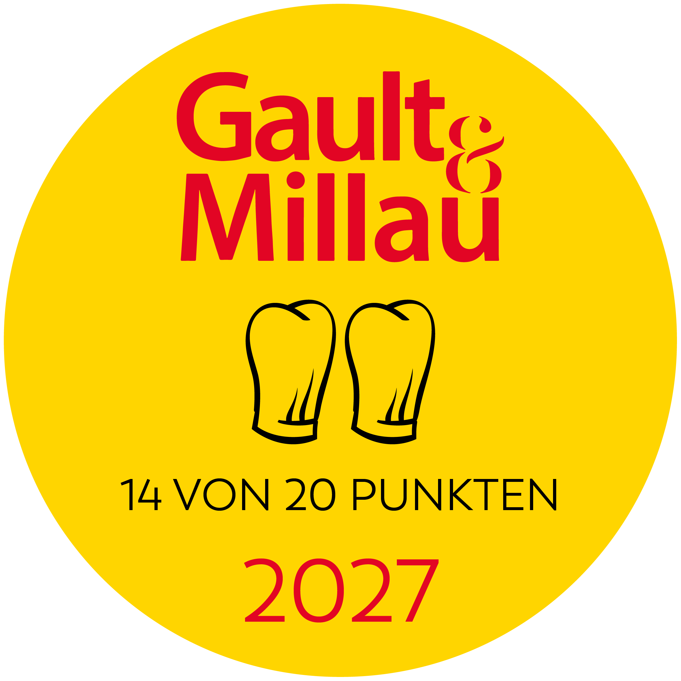 Gault&Millau 2027 – 2 Hauben, 14 von 20 Punkten
